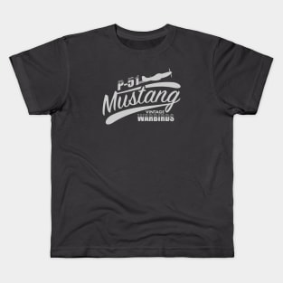 P-51 Mustang Vintage Warbird Kids T-Shirt